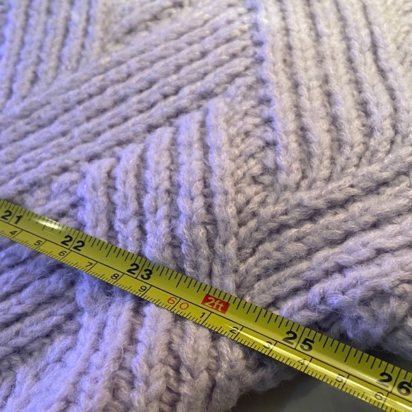 Sadie & Sage Julian Cardigan Lilac Button-Up chunky knit- Medium - Picture 5 of 7